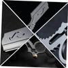 Happyyami 1Pc Double Finger Ring Razor Holder Manual Shaving Stand for Beard Sideburns and Hair Cutting Durable Design for Home Professional Use present for Men view 3
