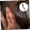Happyyami 1Pc Double Finger Ring Razor Holder Manual Shaving Stand for Beard Sideburns and Hair Cutting Durable Design for Home Professional Use present for Men view 4