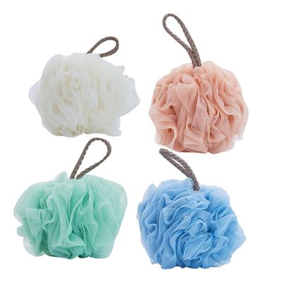 VICASKY 4pcs Large Solid Bath Balls Soft Mesh Shower Scrubbers for Exfoliating Suitable for Men and Women for Relaxing Bathing Accessories