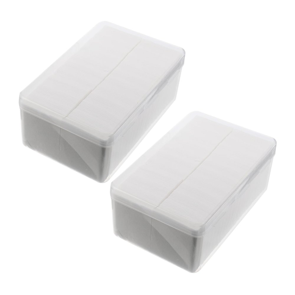 Beaupretty 2000pcs Disposable Non Woven Facial Cleaning Pads Safe Makeup Skin Care Tools for Polishing and Buffing Convenient Box Packaging for Go Use