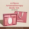 [AROMA NUT] Natural Body Care Gift Set  Korean Skincare Firming Oil Wash 315ml + Body Lotion 200ml + Travel Sizes + Body Sponge | Moisturizing, Aromatherapy Spa Kit view 2