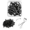 100Pack Compatible with Tweezerman Eyelash Curler Refills,Silicone Rubber Eyelash Curler Pads Compatible with Tweezerman Eye Lash,Black. view 1