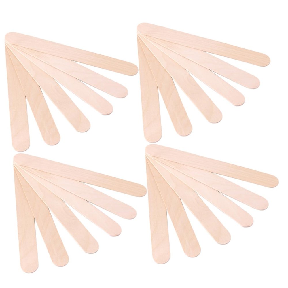 Hohopeti 200Pcs Professional Sticks Multi Function Applicators for Body Hair Removal Eyebrow Grooming and Facial Care for Men and Women