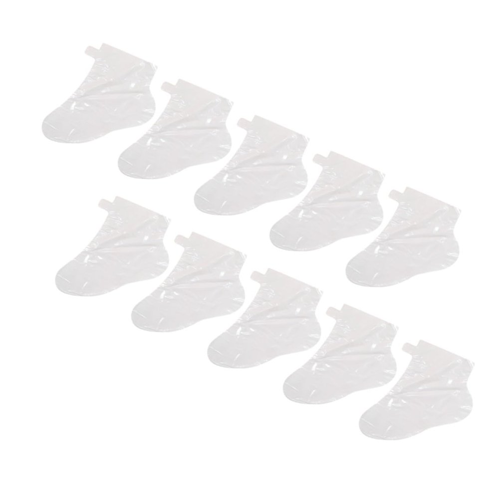 Beavorty 50pcs Therapy Foot Covers Moisturizing Foot Film Bags for Home and Salon Use Oil Resistant Breathable Protection and Soaking