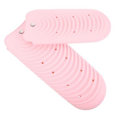 HAKIDZEL 2pcs Silicone Heat Insulation Sleeve for Hair Curler Curler Cover Insulation Mat Reusable Random Color