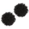 Beavorty 2pcs Afro Puff Synthetic Hair Bun Extensions Curly Drawstring Updo Hairpiece for Women Natural Looking High Temperature Chignon Hair Accessories view 1
