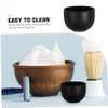 Outanaya Men Deep Shaving Bowl Matte Sandblasted Shaving Lather Container Durable and Multi Functional Bowl for Easy Foaming and Clean Shave Experience view 3