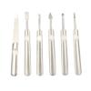 OFFIGAM 1 Set Nail Art Tool Stainless Steel Nail File Earpicks Cuticle Forks for Dead Skin Removal Professional Manicure Kit for Personal and Salon Use Silver view 1