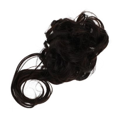 Beavorty Messy Bun Hairpiece Curly Hair Bun Scrunchies for Women Heat Resistant Synthetic Hair Accessories for Daily Wear Easy to Use with Elastic Band for Weddings and Parties