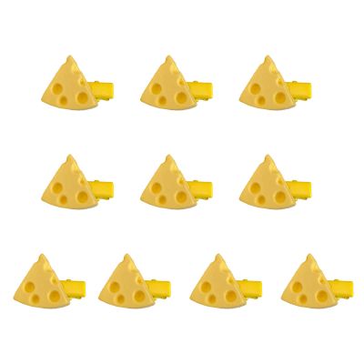 10Pcs 3D Cheese Hair Clips Hairpins Hair Barrettes Cute Hair Accessories Unique Gift Hair Tools Super Cute Decor