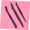 BESTYASH 3pcs Portable Eyebrow Razor Kit Set Plastic Handle and Cover for Women Girls view 4