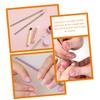FRCOLOR 2pcs Cuticle Remover Tool Ergonomic Nail Pusher for Manicure and Gel Polish Removal Durable Nail Art Supplies for Salon and Home Use view 3