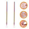 FRCOLOR 2pcs Cuticle Remover Tool Ergonomic Nail Pusher for Manicure and Gel Polish Removal Durable Nail Art Supplies for Salon and Home Use view 4