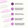 Curacoro Lash Lift Shields, 4 Pcs Korean Lash Lift Pads Self Adhesive, Lash Lifting Shields for Eyelash Straightening and Lifting, Reusable Silicone Lash Rods for Eyelash Perm Lamination view 2