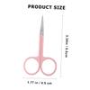 Vaguelly 2pcs Portable Eyebrow Scissors Stainless Steel Beauty Tool for Women Ergonomic Handle for Comfortable Grip Lightweight and Easy to Carry for Home and Salon Use view 2