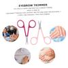 Vaguelly 2pcs Portable Eyebrow Scissors Stainless Steel Beauty Tool for Women Ergonomic Handle for Comfortable Grip Lightweight and Easy to Carry for Home and Salon Use view 3