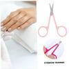 Vaguelly 2pcs Portable Eyebrow Scissors Stainless Steel Beauty Tool for Women Ergonomic Handle for Comfortable Grip Lightweight and Easy to Carry for Home and Salon Use view 4
