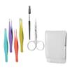 ERINGOGO 1set Portable Eyebrow Trimming Kit Eyebrow Scissors and Grooming Tools for for Travel and Home Use view 1