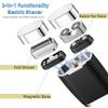 2 in 1 Rechargeable Dual-Blade Electric Foil Shavers for Men,Mini Electric Razor for Face with IPX6 Waterproof Wet/Dry,LED Display Foil Shaver for Men with 2 Gears Adjustable Face Shaver (Black) view 3