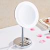 8-Inch Desktop Makeup Mirror, 3X Magnification, 360 Rotation, LED Lighted, Silver Plated, Adjustable Height, Stylish and Corrosion-Resistant Vanity Mirror for Bedroom, Bathroom, Spa view 2