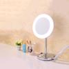 8-Inch Desktop Makeup Mirror, 3X Magnification, 360 Rotation, LED Lighted, Silver Plated, Adjustable Height, Stylish and Corrosion-Resistant Vanity Mirror for Bedroom, Bathroom, Spa view 3