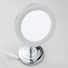8-Inch Desktop Makeup Mirror, 3X Magnification, 360 Rotation, LED Lighted, Silver Plated, Adjustable Height, Stylish and Corrosion-Resistant Vanity Mirror for Bedroom, Bathroom, Spa view 4