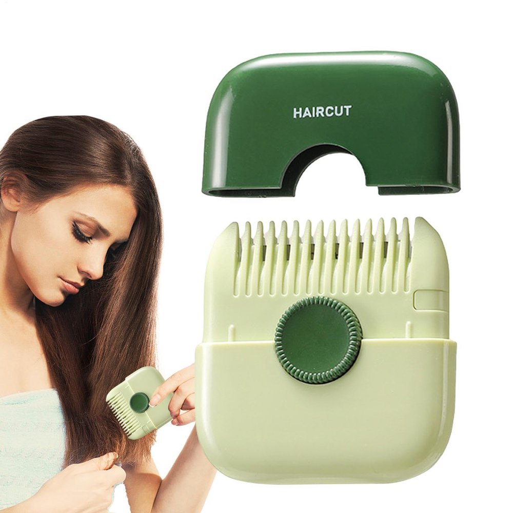 Hair Trimmer Comb - End Combbs, Cutter Combs | Versatile Barber Styling Tool, Creative Replaceable Blade Combb with Cover for Hair Shaping at Home, Haircut Sessions, Beard Trimming