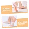 FONDOTIN 1pair Silicone Moisturizing Socks for Women Flexible Gel Foot Covers for Dry Cracked Feet for Soft Smooth view 3