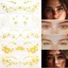 1 Sheet Glitters Freckles Face Tattooing Face Decals For Cosplay Princess Halloween Christmas Music Festival Parties view 2