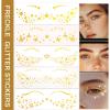 1 Sheet Glitters Freckles Face Tattooing Face Decals For Cosplay Princess Halloween Christmas Music Festival Parties view 3