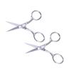 VICASKY 2pcs Stainless Steel Eyebrow Scissors for Men Beard Women Nose Hair Trimmer view 1