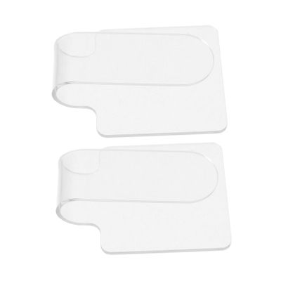 DECOMELODY 2pcs Professional Handheld Palette Mix Transfer Makeup Tools Acrylic Nail Art for