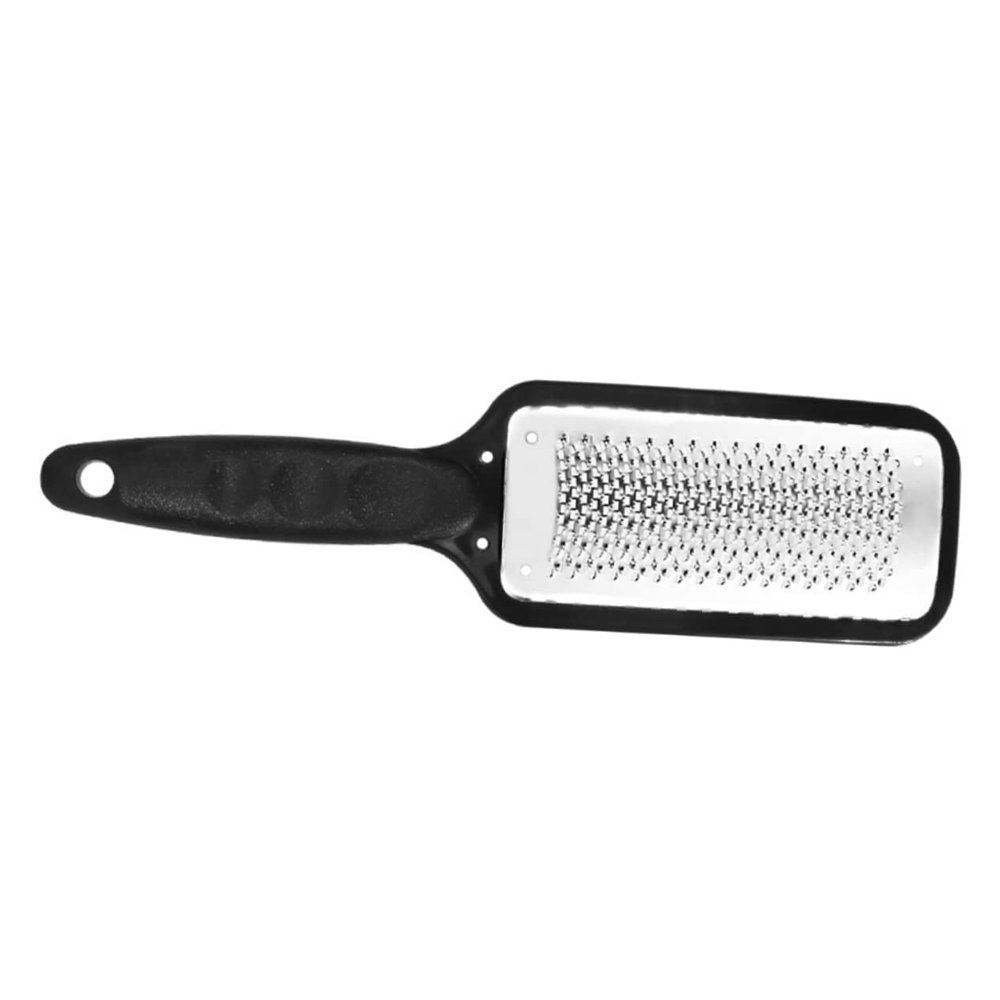 BATHVEVE Stainless Steel Foot File for Dead Skin Removal Exfoliating Scrub Tool for Pedicure Portable and Easy to Store for Home and Travel Use