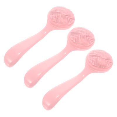 ELAYARD 3pcs Soft Silicone Face Brush Cleansing Tool for Deep Cleaning Makeup Removal and Blackhead Exfoliation for Sensitive Skin and Daily Use
