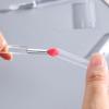 5pc Ergonomic Handle Silicone Lip Brush Lip Balm Applicators Lipsticks For Daily Makeup And On Travel Touches Up view 3