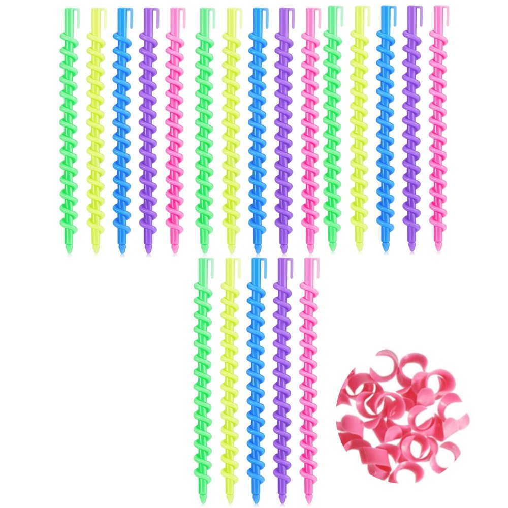 Heatless Curls Rod Overnight Hair Roller Curlers Spirals Curls Rod For Styling Hairdressing Salon Tool Spirals Perm Rod