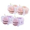 EPIGEIST 2pairs Flannel Face Wash Wristband Spa Towel Headband for Women Hair Tie Arm Band view 1
