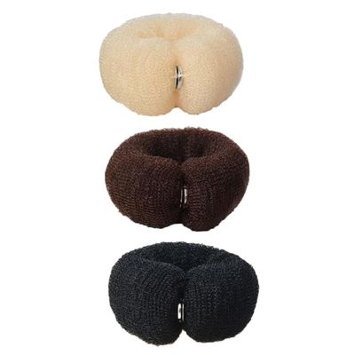 Beavorty 6Pcs Donut Hair Bun Maker for Women Nylon Hair Accessories and Easy to Use Non Slip Design for Elegant Chignon Styles