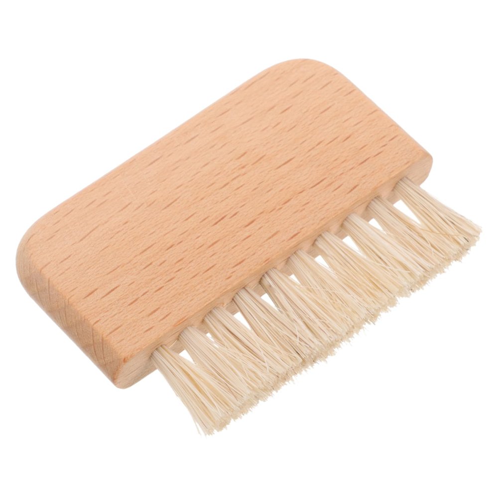 BIUDECO Wooden Handle Nail Brush for Fingernails Toenails Nail Tools for Manicure Pedicure