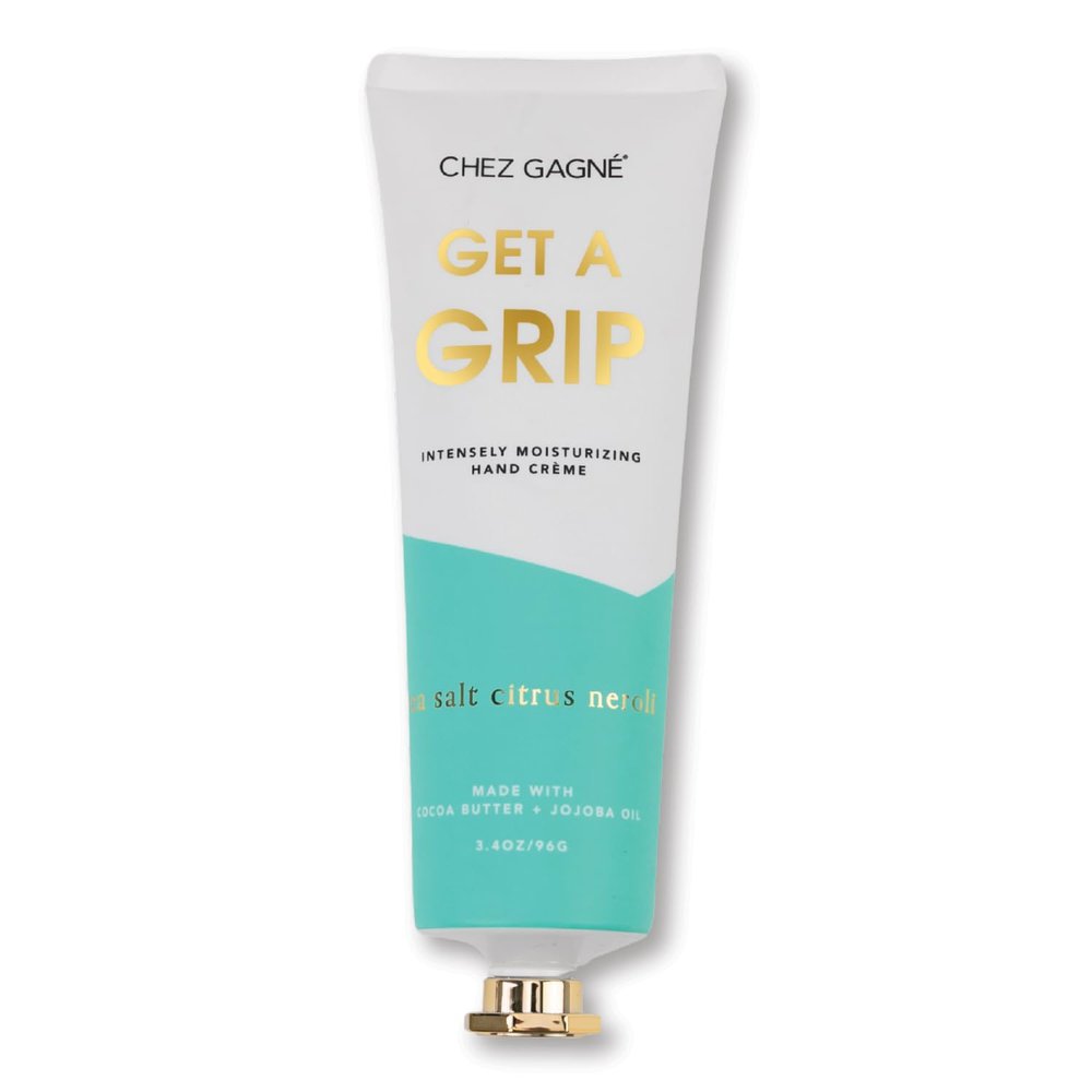 Chez Gagn Get a Grip Hand Crme Sea Salt, Citrus & Neroli Scent | Vegan, Non-Greasy, Quick Absorbing, Travel Size Moisturizing Hand Cream Made in USA