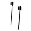 OFFIGAM 2pcs Portable Eyebrow and Eyelash Grooming Tools Dual-ended Eyebrow Comb and Brush for Shaping Beauty Accessories for Salon and Home Use Black Silver view 1