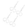 TOVINANNA Stainless Steel Nose Hair Scissors Set 4-Piece Grooming Tool for Men and Women Rounded Tip Eyebrow Trimmers and Scissors view 1