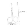 TOVINANNA Stainless Steel Nose Hair Scissors Set 4-Piece Grooming Tool for Men and Women Rounded Tip Eyebrow Trimmers and Scissors view 2