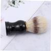 Beaupretty 1pc Men's Beard Brush for Shaving and Grooming Ergonomic Handle Black Bristle for Daily Use and Personal Care view 2