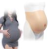 SooTTBE Full Silicone Artificial Baby Bump Fake Pregnant Belly Film Props Real Soft False Maternity for Pretending Pregnancy,Color 1,L view 1