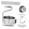 Beaupretty Stainless Steel Brush Stand Set Heavy Shaving Soap Bowl Safe Elegant Holder for Organized Shaving Accessories for Boyfriends and view 3