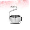Beaupretty Stainless Steel Brush Stand Set Heavy Shaving Soap Bowl Safe Elegant Holder for Organized Shaving Accessories for Boyfriends and view 4