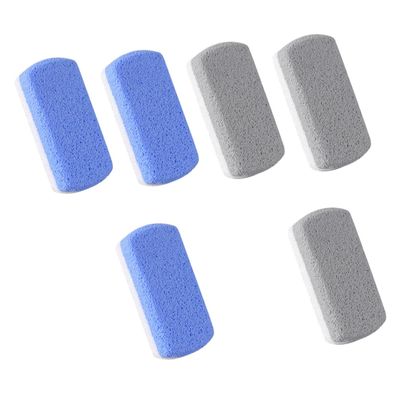 FRCOLOR 6pcs Dual-Color Foot Stone Set Foam Glass Dead Skin Remover Callus Rasp for Foot Care for Home Pedicure