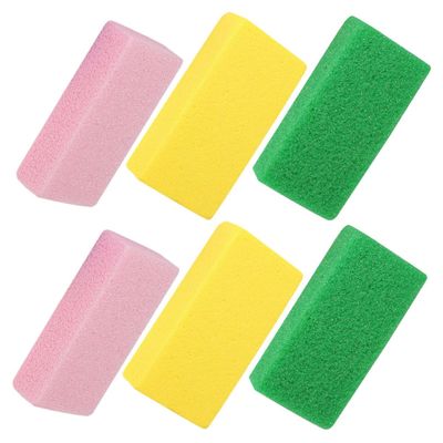 FRCOLOR 6 Pcs Foot Pumice Stone Set Double-Sided Exfoliating Scrubber for Dead Skin Removal Hard Skin Remover Pedicure Tools for Home Use