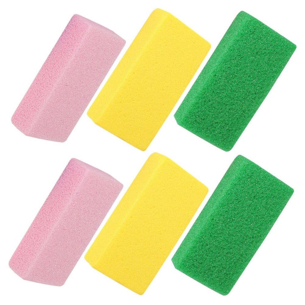 FRCOLOR 6 Pcs Foot Pumice Stone Set Double-Sided Exfoliating Scrubber for Dead Skin Removal Hard Skin Remover Pedicure Tools for Home Use